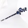 Ruihfas 1 Pair Fashion Crystal Rhinestone Bobby Pins Bow Square Love Hair Pins Clips Accessories for Women Girls (Butterfly)
