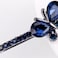 Ruihfas 1 Pair Fashion Crystal Rhinestone Bobby Pins Bow Square Love Hair Pins Clips Accessories for Women Girls (Butterfly)