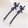 Ruihfas 1 Pair Fashion Crystal Rhinestone Bobby Pins Bow Square Love Hair Pins Clips Accessories for Women Girls (Bowtie)
