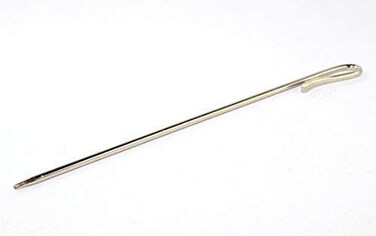 S,S Store Sikh Hair Salai Pin, Needle, Baaj for Turban Pagri Or Patka for Women &amp; Girls (Silver) 10 Pieces