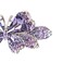 Crystal Rhinestones Hair Barrette French Hair for Women Small Hairpin for Mom Butterfly Hair Clips (Purple)