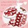 20PCS Red Mini Hair Bows Gingham Craft Small Bows for Hair Silk Ribbon Hair Bow Clips Cute Bowknot Hair Ribbon Barrettes Hair Clips Accessories for Teens Girls