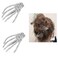 Halloween Skeleton Hands Hair Clips for Women Girls Rhinestone Skull Hair Clip Goth Punk Horror Hair Barrette Cosplay Costume Hair Accessories for Women Skeleton Hair Pins