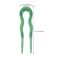 LALAFINA Hair Fork 3pcs French U Shaped Hairpin with Two Prongs Hair Clips Chignon Pin U Sticks for Women Girls Accessories Style 1 Hair Pin