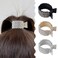 3Pcs Small Rhinestone Hair Claw Clips for High Ponytail Buckle Hair Clip Shining Nonslip Metal High Ponytail Claw Clip Decorative Ponytail Holder Hair Accessories for Women Girls