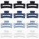 12 Pcs Medium Hair Clips, 3.5 Inch Square Claw Clips for Thick and Thin Hair - Blue