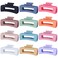 4.1 Inch Jumbo Hair Clips - 12 Pcs Colorful Square Jaw Clips for Thick Hair, Women and Girls Hair Accessories