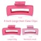 4.1 Inch Jumbo Hair Clips - 12 Pcs Colorful Square Jaw Clips for Thick Hair, Women and Girls Hair Accessories