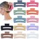 4.1 Inch Jumbo Hair Clips - 12 Pcs Colorful Square Jaw Clips for Thick Hair, Women and Girls Hair Accessories