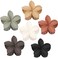 Hair Clip, 6 Pcs Large Flower Claw Clips for Thick &amp; Medium Hair, Hawaiian Flower Hair Clips, Beach Hair Accessories for Women and Girls - Basic