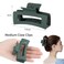 3.5 Inch Medium Hair Claw Clips 6 Pack Hair Clips for Women Square Claw Clips Rectangle Clips for Hair Banana Jaw Clips Hair Accessories for Girls -Neutral