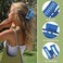 3.5 Inch Medium Hair Claw Clips 6 Pack Hair Clips for Women Square Claw Clips Rectangle Clips for Hair Banana Jaw Clips Hair Accessories for Girls -Dopamine