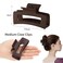 Hair Clip, 3.5 Inch Medium Hair Claw Clips 6 Pack for Women and Girls - Amber Hair Accessories