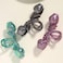 Furling Pompoms Flower Hair Claw Clips for Women, Tulip Hair Claw Clips for Thick Hair, Big Hair Claw Clips Barrettes for Girls Hair Accessories Pack of 4