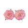 4" Rose Flower Hair Clip Hairpin, Rose Pin up Brooch Floral Clips, Pink Bride Flower Hair Accessories for Woman Party Wedding (2 Pack)