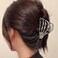 2023 Halloween Hair Claw Clip -Novel Sliver Skull Hair Clip Halloween Hair Accessories for Women Girls Metal Bones Claw Clips for Thick Hair (sliver)