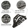 2024 Halloween Hair Claw Clip -Dark Gray Skull Bones Hair Clip Funny Hair Accessories for Women Girls Halloween Claw Clips for Thick Hair Strong Hold Hair Jaw Clips for Halloween Party Gift (black)