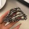 2024 Halloween Hair Claw Clip -Dark Gray Skull Bones Hair Clip Funny Hair Accessories for Women Girls Halloween Claw Clips for Thick Hair Strong Hold Hair Jaw Clips for Halloween Party Gift (black)