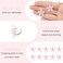 10 Pcs Mini Flower Hair Clips with Rhinestone, Cute Flower Hair Pins, Small Hair Clips for Fine Hair, Wedding Bridal Hair Accessories Barrettes Decorative for Women Girls(Light Pink)
