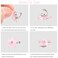 10 Pcs Mini Flower Hair Clips with Rhinestone, Cute Flower Hair Pins, Small Hair Clips for Fine Hair, Wedding Bridal Hair Accessories Barrettes Decorative for Women Girls(Light Pink)