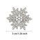Penta Angel Snowflake Hair Clips 6Pcs Small Sparkly Christmas Rhinestone Pearl Hair Barrette Hairpins Accessories for Women (6, 3 cm)