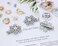 Penta Angel Snowflake Hair Clips 6Pcs Small Sparkly Christmas Rhinestone Pearl Hair Barrette Hairpins Accessories for Women (6, 3 cm)