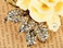 Alilang Gold Tone Sculpted Yellow Enamel Flower Rainbow Rhinestones Bow Leaves Hair Pin Clip Comb, One Size, 1 Piece