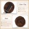 SOFEIYAN 2PCS Mini Claw Clip in Hair Bun Messy Cat Ears Hair Bun Extension Synthetic Donut Wig Accessory Updo Space Bun Hair Pieces for Women Girls, Natural Black