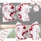 Glitter Sequin 4.5 Inch Grosgrain Ribbon Hair Clips with Baseball and Cheerleading Bows - 2PCS Alligator Clips for Girls and Toddlers