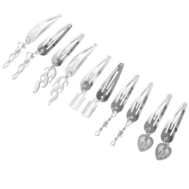 5 pairs Gothic Snap Hair Clips Women Girls Hairpin Barrettes Gothic Hair Accessories