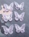 Sowaka 6 Pcs Lace Butterfly Hair Clips Soft Embroidery Flower Hair Decorative Hair Bow Pins for Women Girls Wedding Hair Accessories Halloween Christmas Party D&eacute;cor (Purple)
