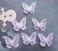 Sowaka 6 Pcs Lace Butterfly Hair Clips Soft Embroidery Flower Hair Decorative Hair Bow Pins for Women Girls Wedding Hair Accessories Halloween Christmas Party D&eacute;cor (Purple)