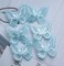 Sowaka 6 Pcs Lace Butterfly Hair Clips Soft Embroidery Flower Hair Decorative Hair Bow Pins for Women Girls Wedding Hair Accessories Halloween Christmas Party D&eacute;cor (Blue)