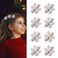 8 Pcs Snowflake Hair Clips Shinny Rhinestone Snowflake Hairpins 1.2 Inch Xmas Hair Barrettes Winter Hair Accessories Alligator Clips for Women Girls Christmas Party Supplies