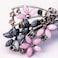 Elegant Hair Clips for Women and Girls Fashion Sparkly Glitter Rhinestones Hair Barrettes Flower Hairpin Hair Accessoires (Pink&amp;Black Butterfly)
