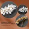 4Pcs Rhinestone Hair Clips Silver Gold Crystal Prom Barrettes Fancy Flower French Hairpins Sparkle Wedding Prom First Communion Accessories for Women Girls Bridal Thick Long Hair