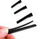 50 Pcs Black Alligator Hair Clip Single Prong Flat Top Metal Duck Bill Clip Hair Hairbow Accessories for DIY Craft (6.5cm)
