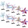 Framendino, 10 Pack Pinwheel Hair Clips Sequins Clip Pinwheels Barrettes Windmill Hairpins for Women Girls Accessories
