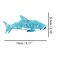 Cyan Blue Whale Shark Hair Clip,Acetate Hair Clip,Small Claw Clip for Women, 1 Count (Pack of 1)