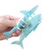 Cyan Blue Whale Shark Hair Clip,Acetate Hair Clip,Small Claw Clip for Women, 1 Count (Pack of 1)