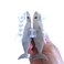 Novelty Big White Shark Hair Clip,Acetate Hair Clip,Big Claw Clip for Women,Grey, 1 Count (Pack of 1)