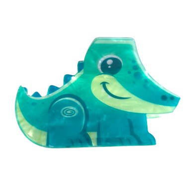 Funny Cartoon Crocodile Hair Clip,Acrylic Hair Clip,Small Claw Clip for Women,Green, 1 Count (Pack of 1)