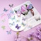 20 Pieces Glitter Butterfly Hair Clips Blue Purple Series Butterfly Hair Clips for Teens Women Hair Accessories