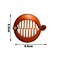 16pcs 2.5" Hair Clips Hair Combs Round Pins Banana Clip Ponytail Holder Hair Accessories for Women Girls, Coffee
