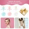 6 Pcs Seashell Starfish Hair Clip Set, Cute Princess Shell Beach Hair Clips, Pearl Mermaid Beach Hair Accessories for Ladies Girls Bride (Candy Color)
