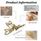 Elf Hair Clips Simple Rhinestone Hair Claw Clips Metal Gold Large Crab Clips Hairpins Elegant Hair Accessories for Women Shiny Trendy Shark Hair Clamp Clips for Thin/Thick Hair 1Pcs