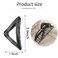 Metal Triangle Design Hair Claw Clips - Strong Hold Non-Slip Grip Clips for Thick/Long Hair, Black Trendy Hair Accessories for Women and Girls