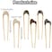 6pcs U Hair Pins, Metal French Hair Pin for Buns U Hair Buns Sticks Arc Updo Chignon Pins Hair Styling Tool Accessories for Women Girls