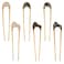 6pcs U Hair Pins, Metal French Hair Pin for Buns U Hair Buns Sticks Arc Updo Chignon Pins Hair Styling Tool Accessories for Women Girls