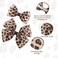 4pcs Leopard Bow Hair Clips, Cheetah Print Bowknot Hair Clip Korean Style Alligator Clip Barrettes Hairpins for Girls Women Kids Hair Accessories